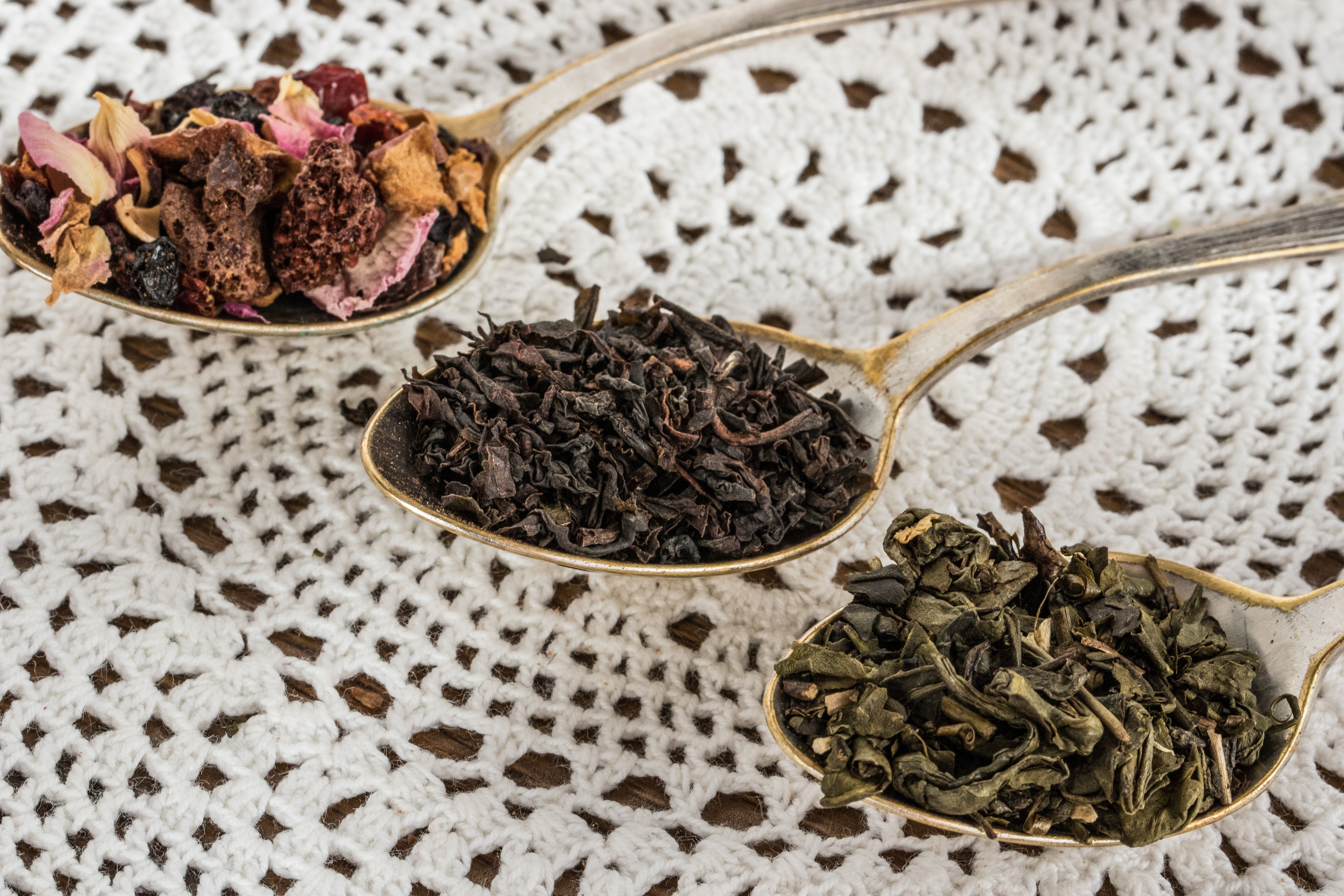 A selection of loose-leaf teas